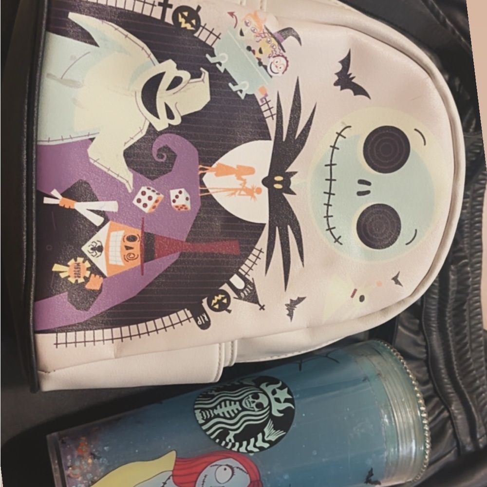 Nightmare Before Christmas Backpack and Tumbler Set